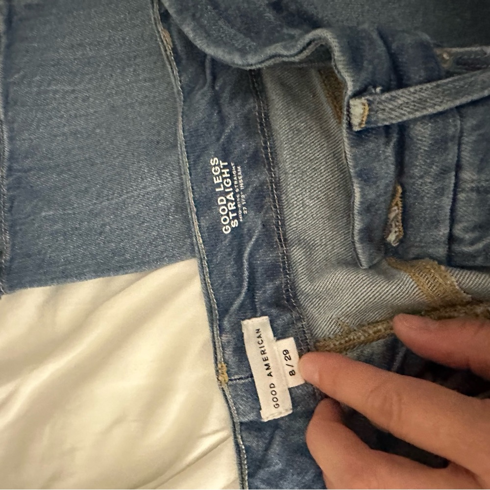 Good American Women’s Straight Leg Jeans - Light Blue